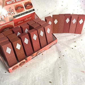Juego de maquillaje de lápiz <span class=keywords><strong>labial</strong></span> hidratante mate, lápiz <span class=keywords><strong>labial</strong></span> aterciopelado de larga duración, brillo de labios desnudo duradero, juego de cosméticos de belleza, mate <span class=keywords><strong>labial</strong></span> - Product Image 4