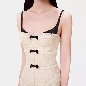 Nouvelle Mini Robe Superbe à Nœud Papillon 3D à la Taille, Anti-statique, Durable, Non-tissée, pour l'été - Product Image 1