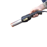 Allumeur électrique à charbon de bois Auplex, crochet de démarrage, pelle à cendres en métal portable pour l'extérieur, ensemble durable pour barbecue, fumoirs