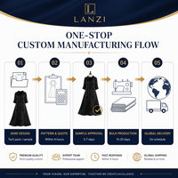 Robe longue brodée florale à étiquette privée, manches retroussables, boutons, col à volants, fabrication OEM ODM