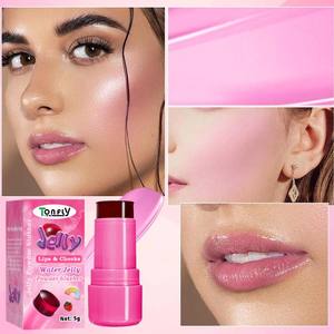 Tonfly Fruit Jelly Blush Stick Strawberry Rose Tint Color <span class=keywords><strong>de</strong></span> mejilla Ilumina labios y mejillas Rouge Maquillaje resistente al agua duradero - Product Image 5