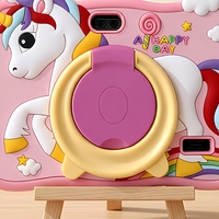 Tablette pour enfants Capybara 7 pouces HD 16 Go Quad Core Écran capacitif Ensemble complet Étui en silicone souple Jeu éducatif Wi-Fi 4G USB-C