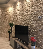 Panneau mural 3D en pierre artificielle PU légère pour extérieur, style roche, épaisseur 15-30 mm, découpable, installation facile, garantie 3 ans, projet complet