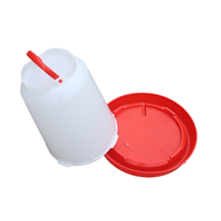 Jiechen Bouilloire en plastique entièrement automatique Équipement d'eau potable pour poulet Baril de volaille Éleveur Abreuvoirs pour animaux Souffler