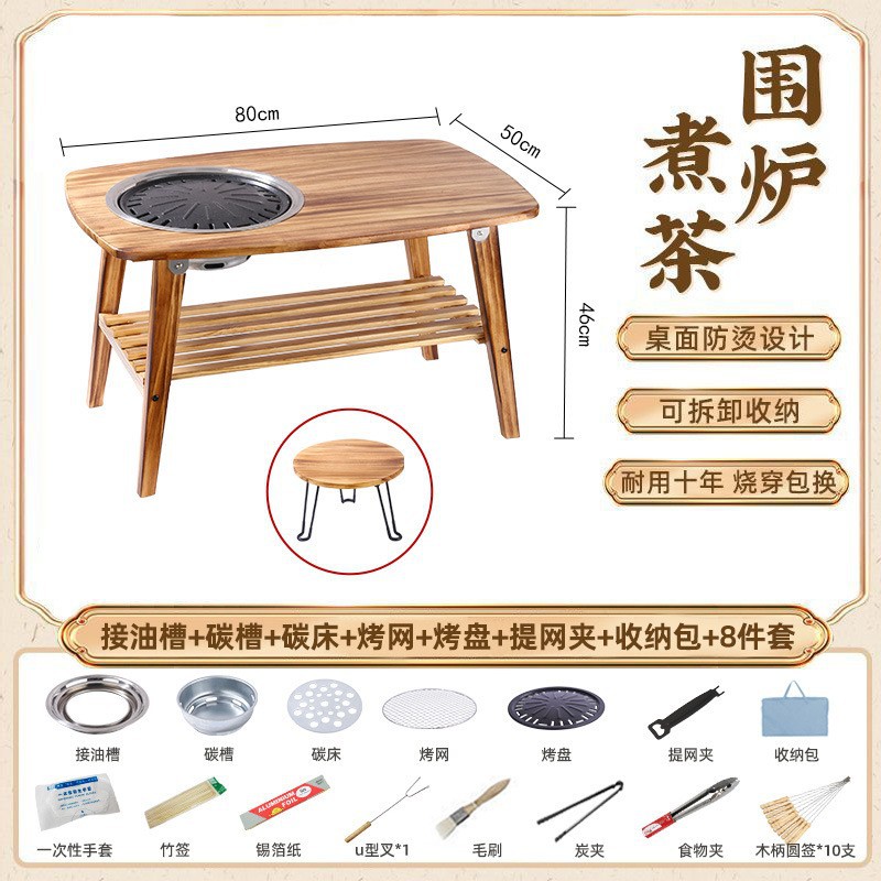 8-piece storage bag for stove-top tea sets and pans
