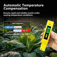 PH mètre 0.01 pour testeur de qualité de l'eau avec plage de mesure 3 en 1 PH testeur eau PH mètre TDS EC compteur de température