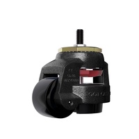 Fabricant chinois GD-60S M12 vis tige plaque industrielle réglable hauteur nivellement Nylon roulettes 250-750kg charge