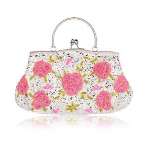 กระเป๋าคลัทช์คริสตัลประดับมุกสำหรับงานแต่งงาน งานพรอม งานราตรี - Product Image 1