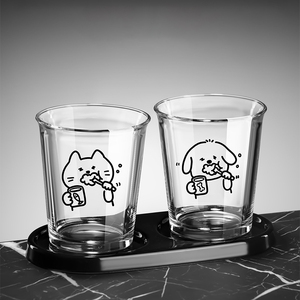 Copo de Vidro Estilo Coreano com Desenho Animado, Sem Alça e Sem Tampa, para Sucos, Bebidas, Sorvetes e Sobremesas - Venda Quente - Product Image 6