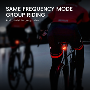 Feux arrière <span class=keywords><strong>de</strong></span> vélo personnalisés <span class=keywords><strong>de</strong></span> marque CY180, synchronisation d'équipe, clignotants, télécommande sans fil, avertissement, expression cycliste - Product Image 3