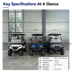 Carrito de Golf Eléctrico <span class=keywords><strong>Boka</strong></span> Todoterreno de 4 Plazas, Motor de CA de 3500W, Suspensión Independiente, Certificado CE - Product Image 6