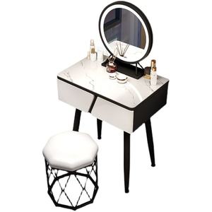 Modern Luxury Bedroom Furniture Set Pine Panel Dressing Table With Storage Design Style