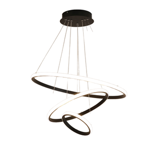 <span class=keywords><strong>Lampadario</strong></span> <span class=keywords><strong>a</strong></span> sospensione moderno di lusso in acrilico <span class=keywords><strong>a</strong></span> 3 anelli dorati 220V, <span class=keywords><strong>a</strong></span> LED circolare, per decorazioni casa e hotel, altezza regolabile - Product Image 4