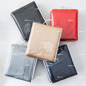 Manta de Franela con Cierre y Forro Polar Rizado, Reversible, con Borde Cosido de Poliéster, Cálida para Invierno, Tamaños Individual, Queen y King - Product Image 1