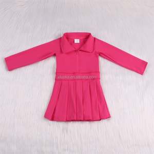 फैशन शैली योग फाइबर बेबी कपड़े और आकार किशोर लड़कियों स्पोर्ट्सटी लोगो बच्चों फिटनेस जिम गोल्फ ड्रेस चला रहा है - Product Image 5