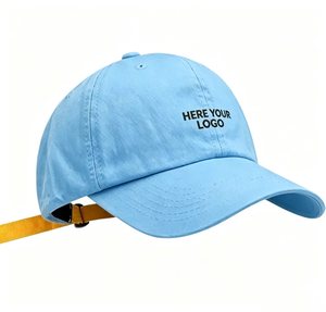 Casquette de baseball en coton lavé avec logo brodé personnalisé, unisexe, décontractée, ajustable, pour hommes et femmes - Product Image 3