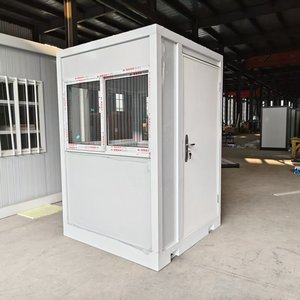 Cabine de sécurité modulaire en structure acier préfabriquée moderne pour parking et chantier - Product Image 3
