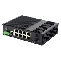 8 ports 10/100/1000TX PoE/PoE+ et 2 ports SFP 1000X |   Switch PoE industriel géré avec RJ45 et fibres optiques JHA-MIGS28HP