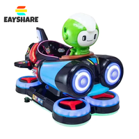 Machine de jeu de balançoire de voiture à bascule électrique à pièces dirigeable spatial mobile manèges pour enfants
