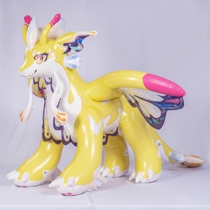 Dragon <span class=keywords><strong>papillon</strong></span> gonflable bleu et pelucheux, jouet gonflable aquatique pour adultes et enfants - Product Image 4