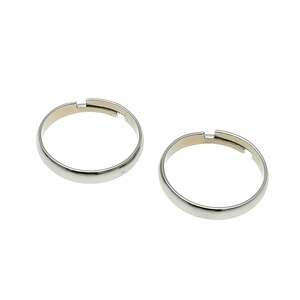 Anillos de acero inoxidable de 3x20 mm, ajustables, redondos y lisos para la fabricación de anillos y accesorios de joyería. - Product Image 5