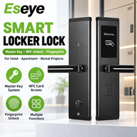 Serrure Intelligente Lora Lock avec Déverrouillage par Empreinte Digitale, Mot de Passe, Carte, Clé, NFC et Application, Compatible WiFi, Stockage Cloud pour Portes en Bois