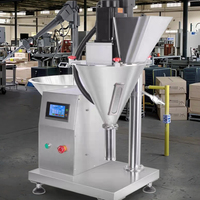 Machine de remplissage automatique à vis sans fin en acier inoxydable 304, dosage automatique, pesage, mise en bouteille, farine, épices, sel, sucre, protéines, poudre sèche