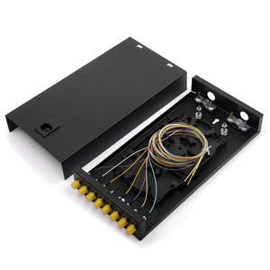 Boîtier de raccordement optique mural ou de bureau <span class=keywords><strong>ST</strong></span> 8 ports 8 fibres pour câble de descente FTTH à charge complète - Product Image 6