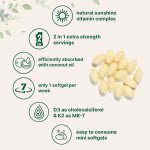 Suplemento OEM 2 en 1 de Vitamina D3 <span class=keywords><strong>K2</strong></span>, 240 Cápsulas, 50000 UI de Vitamina D3, 200 MCG de Vitamina <span class=keywords><strong>K2</strong></span>, Producto de Belleza para Huesos y Dientes, Cápsula Blanda - Product Image 3
