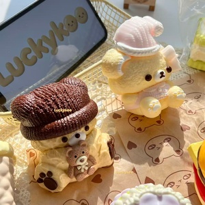 Luckykoo Hot Sale Factory Custom Silicone <b>Squishy</b> Toys Stress Toy Cute Dumpling Squeeze Toy for Anti-Anxiety Fidget Sensory Play - Product Image 3