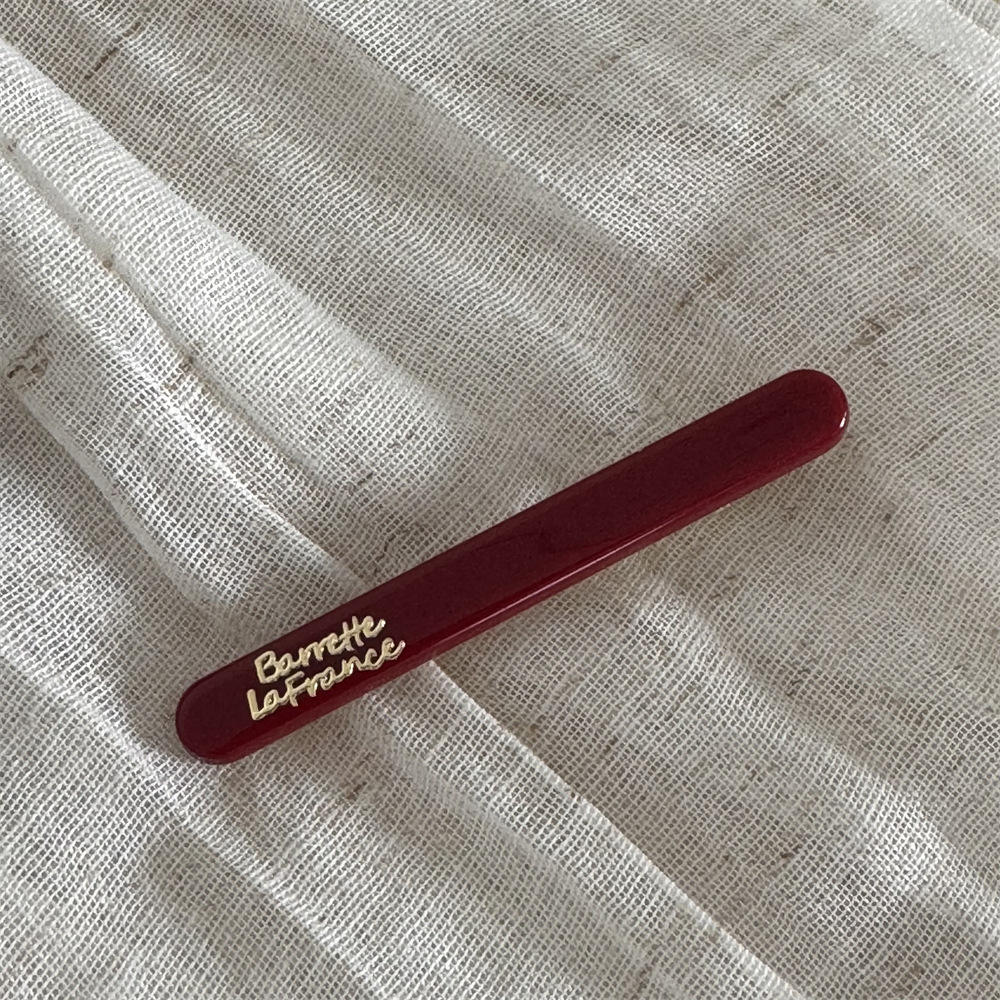 Patch en alliage rouge-ovale un mot