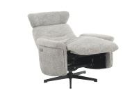 SX-70161 moderne élégant moteur unique puissance inclinable pivotant réglable appui-tête 30 densité mousse tissu loisirs chaise salon
