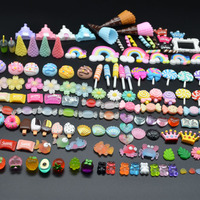 5000 Kleurrijke Platte Lollipop Snoepjes Hars Charms voor Sleutelhangers, Nageldecoratie, Kettinghangers, Oorbellen en Telefoonhoesjes