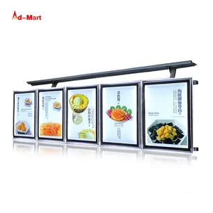 Chungkong Slim Bảng Điều Khiển Từ Tính Khung Nhôm Nhà Hàng Menu Led Quảng Cáo Hiển Thị Hộp Đèn Pha Lê