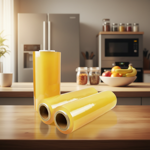 Film de PVC de Grado Alimenticio, Brillante, Resistente a la Humedad y Suave, Rollo <span class=keywords><strong>Jumbo</strong></span> Transparente de 300m para Empacar Frutas, Verduras, Pasteles y Galletas - Product Image 6