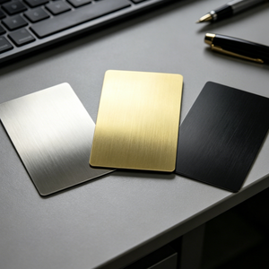 Tarjeta Metálica NFC de Acero Inoxidable con Acabado Espejo, Tarjeta Metálica NFC Grabada con Láser, Tarjeta Metálica VIP Negra para Programas de Fidelización y Negocios - Product Image 1