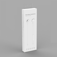 Headphone 3.5mm dengan mikrofon, headphone Stereo kabel untuk ponsel