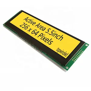 Topwin 올레드 스크린 5.5 ''5.5 인치 5.5 인치 256x64 픽셀 옐로우 색상 16 회색 스케일 모듈 SSD1322 TW56640560A01 (PCB 보드 포함) - Product Image 1