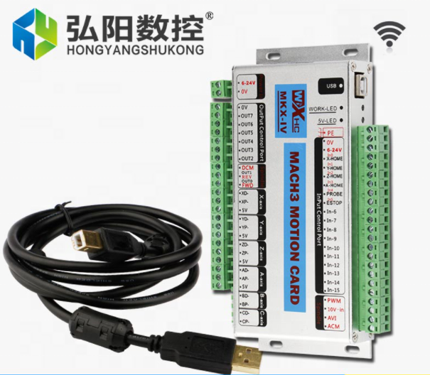 4 Axis Controller for CNC Mach 3 - Hycnc Breakout Board