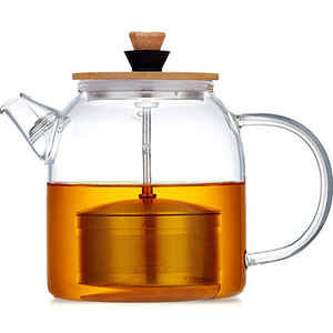 Wholesale Small <strong>Glass</strong> Flower <strong>Teapot</strong> With Filter Double Ear Tea <strong>Infuser</strong> High Borosilicate <strong>Glass</strong> Boiling <strong>Teapot</strong> Kungfu Tea Set - Product Image 4