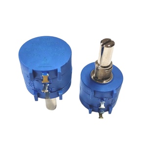 Potenciómetro de Precisión Bobinado con Cable Fanrui FR3590S-2-B502 de 10 Voltios y 10K con Ajuste Superior y Eje de Acero Inoxidable - Product Image 1