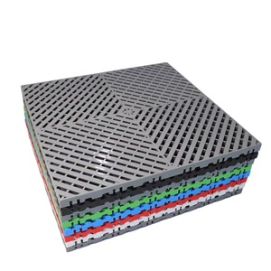 Mat sàn cho công viên thoát nước sàn nhà để xe gạch lát sàn lồng vào nhau Nhựa công nghiệp cao su ngoài trời C02 khóa bắt hỗ trợ - Product Image 2