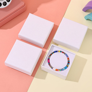 A1 Solid Color White Print Cardboard <strong>Paper</strong> Jewelry Box Small <strong>Bracelet</strong> Children'S <strong>Bracelet</strong> Packaging Box Jewellery Gift Box - Product Image 2