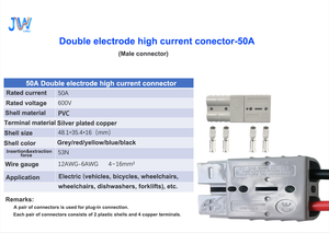 Dual-Electrode 50A Hochs trom stecker IP67 600-V-PVC-Kabelbaum für Elektromobil ität und Haushalts geräte - Product Image 4