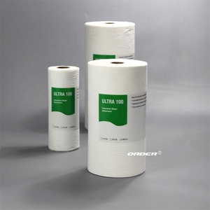 Bán buôn OEM sản xuất nhỏ đục lỗ CuộN interfolded dung môi-kháng khô sạch nhiệm vụ ánh sáng vải wipers - Product Image 6