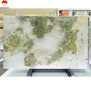Brésil luxe grand cristal <span class=keywords><strong>pandora</strong></span> vert quartzite rétro-éclairé Patagonie dalle de granit pour mur et comptoir table en pierre lumi utilisant - Product Image 1
