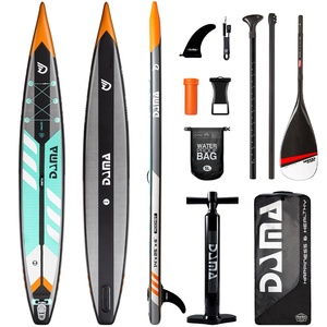 Hot Sale 14feet Racing Sup Board Adult Surfboard Water Sub Inflatable Paddleboard DAMA Racing Board-Black/2 Large Manufacturer 1 - Product Image 1