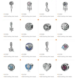 Joias femininas de prata esterlina 925, joias personalizadas, fabricação de jóias diy, pulseira de mão fatima, pulseira com miçangas, encantadores