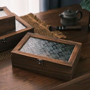 Wooden Storage <b>Box</b> Set Paulownia Wood Flip Top Jewelry Organizer Desktop Dustproof Solid Color 12L Shandong Made - Product Image 2