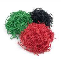 Papier découpé froissé remplisseur de déchiquetage papier froissé blanc papier déchiqueté pour boîte-cadeau panier cadeau remplisseur boîte-cadeau emballage de farce